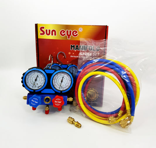 Sun Eye Manifold Set R410/R32, R22, R507A, R134A