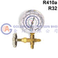 Sun Eye Meter Gauge 3 Ways R410/32 - Copper