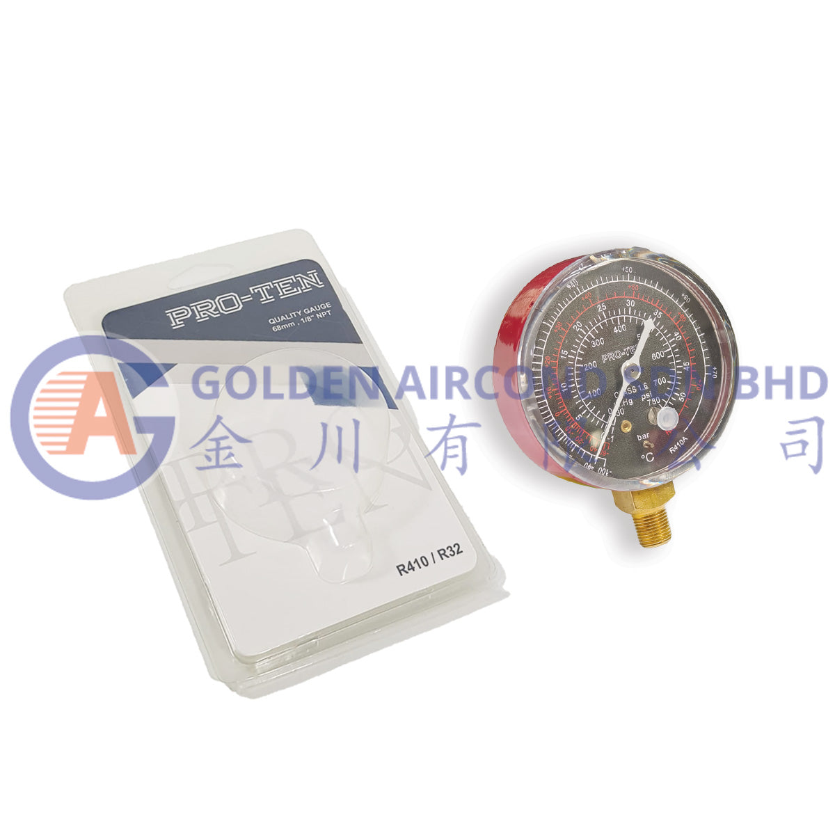 PRO-TEN Meter Gauge R410/32 - Red