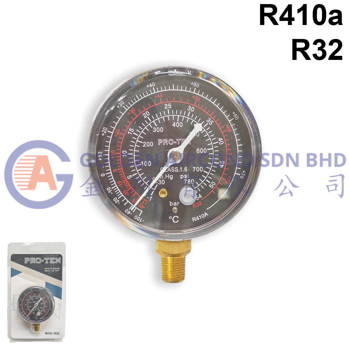 PRO-TEN Meter Gauge R410/32 - Red
