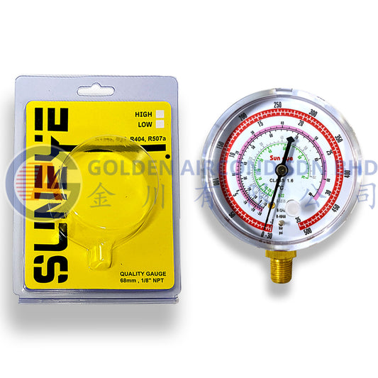 Sun Eye Meter Gauge R22/ R12/ R134A/ R404A - High ( Red )