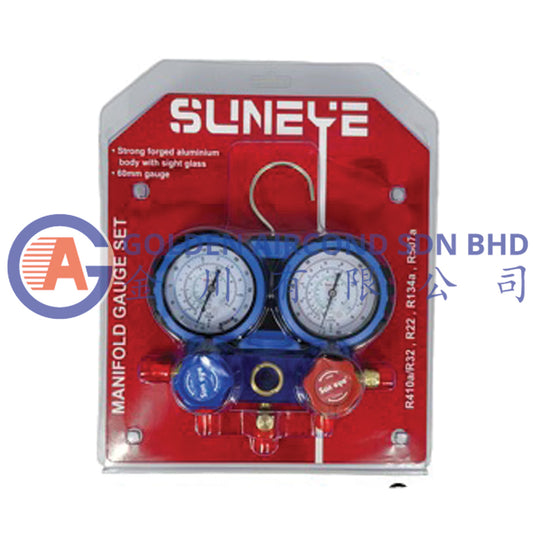 Sun Eye Manifold Set R410/R32, R22, R507A, R134A