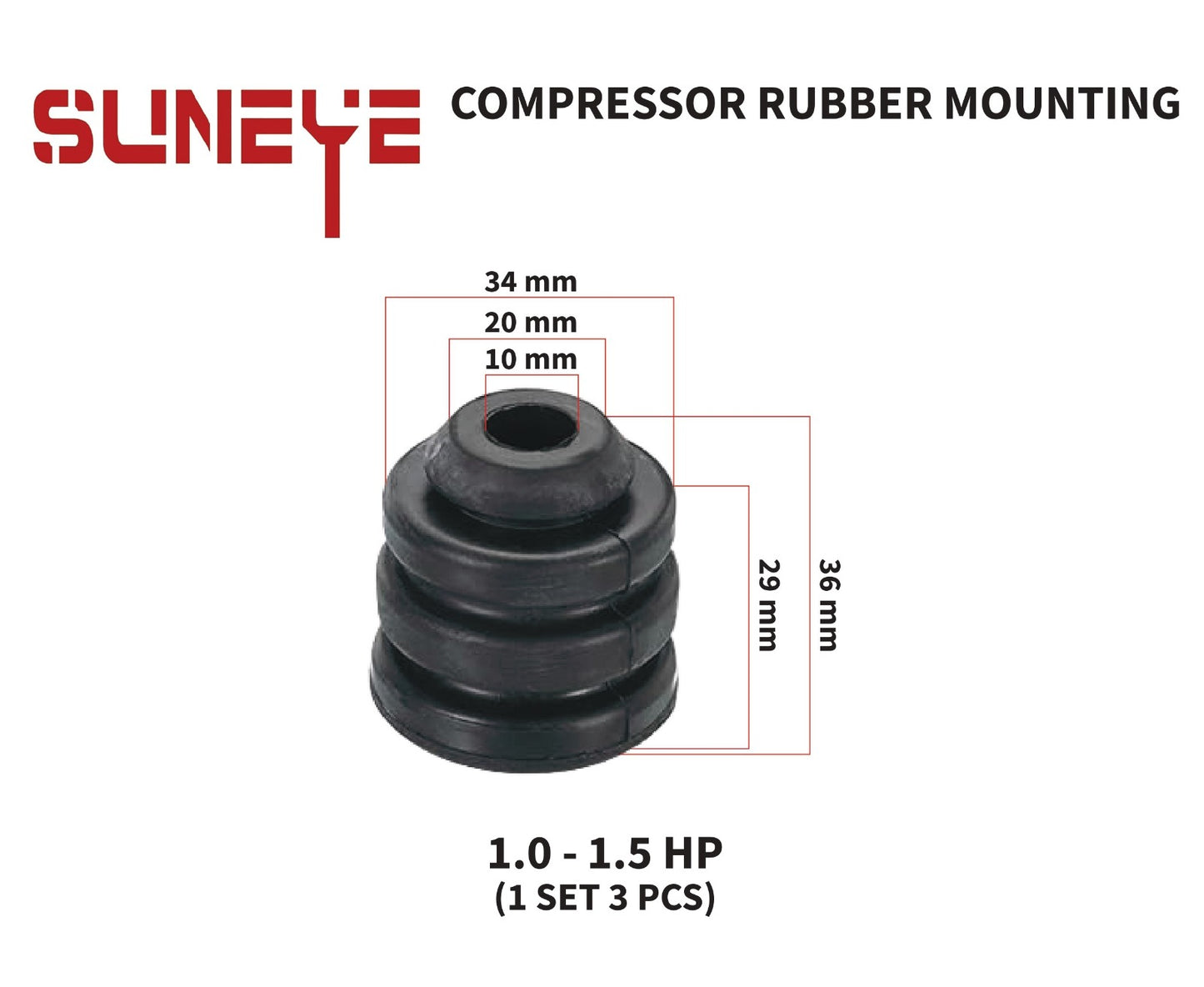 Sun Eye Compressor Rubber Mounting