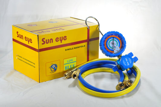 Sun Eye Single Manifold Set (LOW) – R22, R12, R134A, R404A